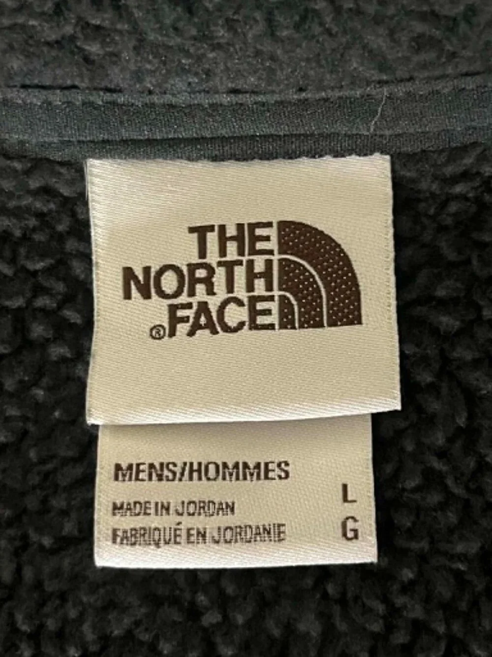 The North Face Gordon Lyons Full Zip Fleece Jacket Men's size Large Green Black